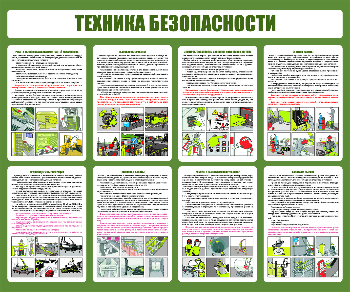 Правила техники безопасности в лаборатории